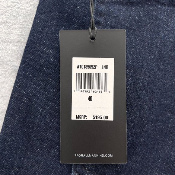 7 FOR ALL MANKIND Mens Luxe Sport Paxtyn Skinny Denim Jeans Sz 40 Blue NWT. 0065 - Picture 4 of 14